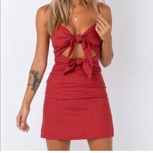 Princess Polly front tie dress